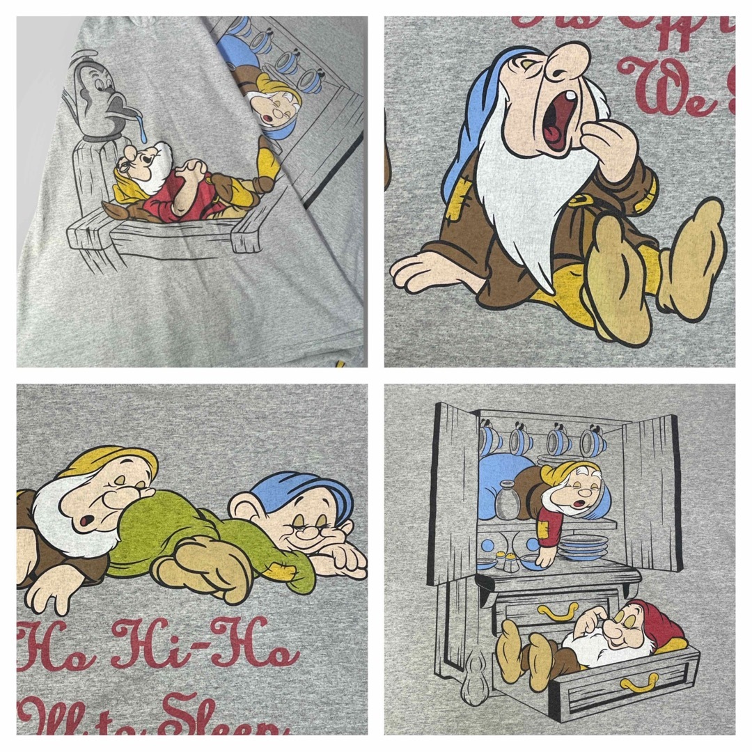 Disney - Vintage Disney 白雪姫 七人の小人達TシャツBIGサイズ4 Disney - Vintage Disney 白雪姫 七人の小人達TシャツBIGサイズ4