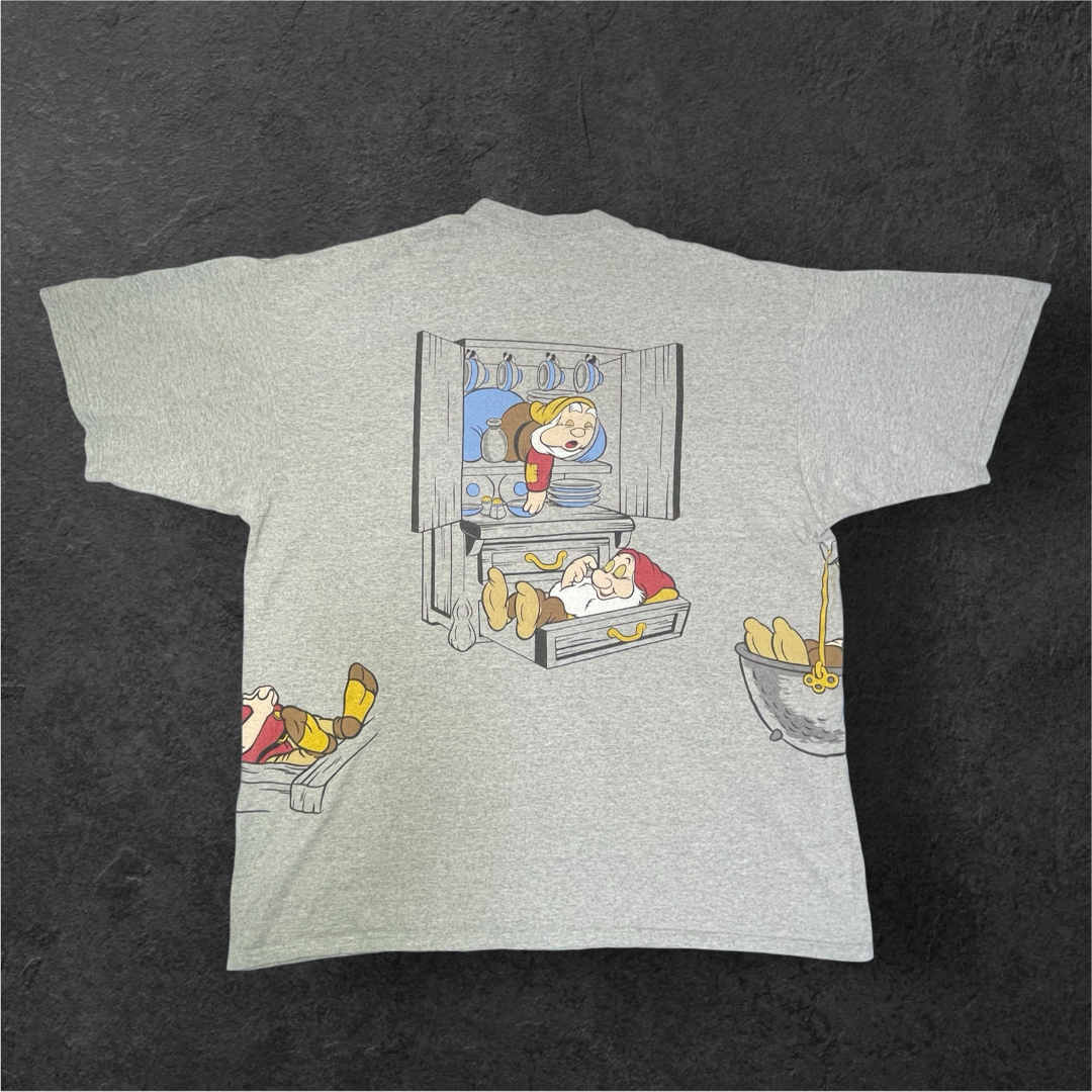 Disney - Vintage Disney 白雪姫 七人の小人達TシャツBIGサイズ4 Disney - Vintage Disney 白雪姫 七人の小人達TシャツBIGサイズ4
