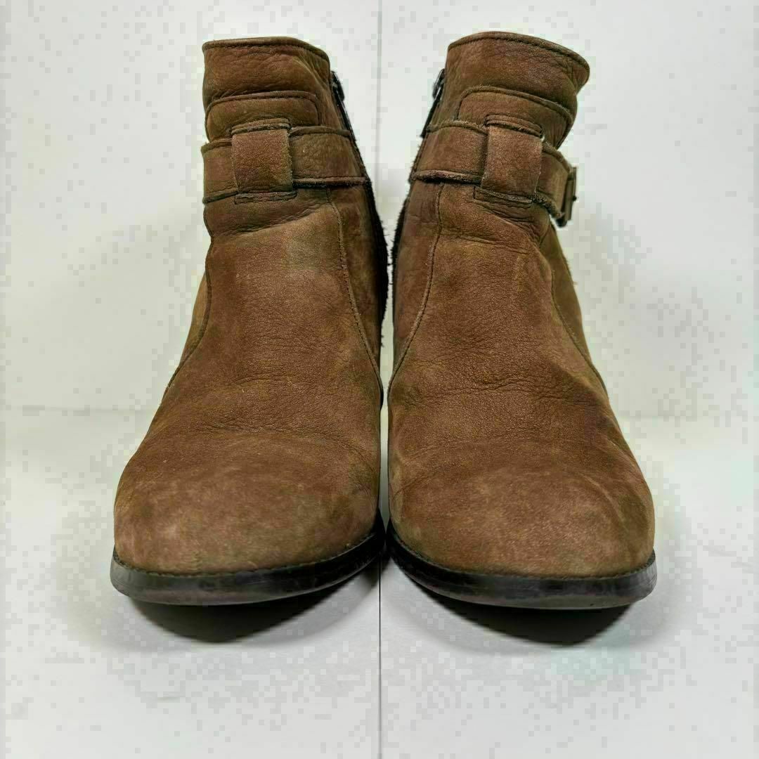 DIANA - DIANA ダイアナ 23.5 ベルト ショートブーツ 茶 レザー DIANA - DIANA ダイアナ 23.5 ベルト ショートブーツ 茶 レザー
