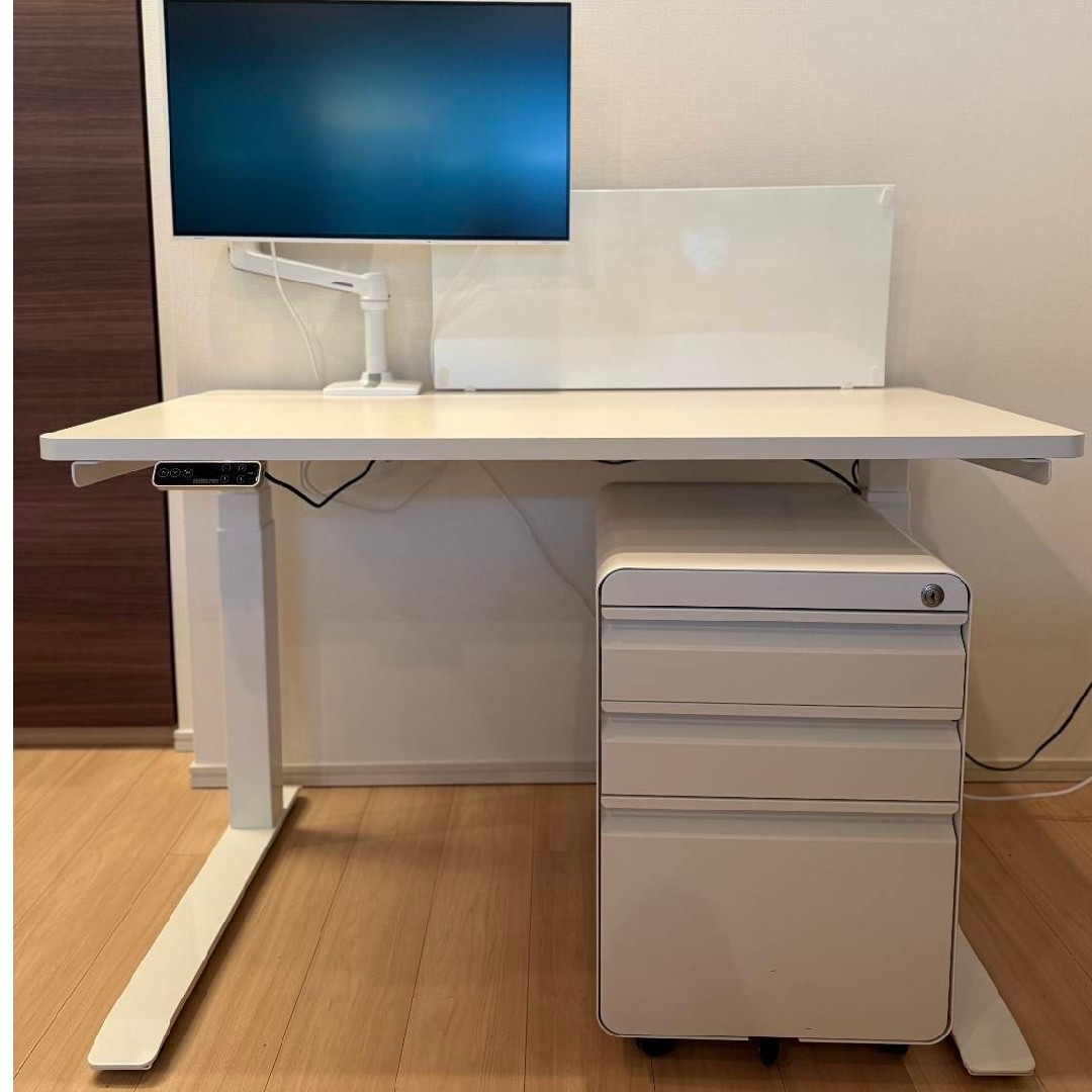 FlexiSpot E7 Pro 電動昇降デスク ホワイト 120x60cm Iの通販 by FlexiSpot E7 Pro 電動昇降デスク ホワイト 120x60cm Iの通販 by