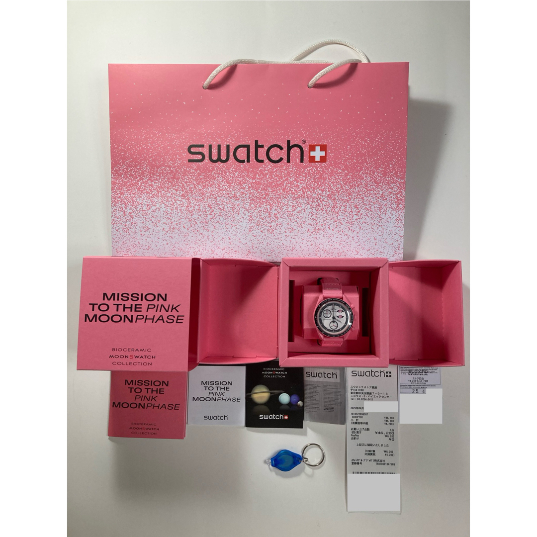 swatch - OMEGA X Swatch PINK MOONPHASE SO33P700の通販 by swatch - OMEGA X Swatch PINK MOONPHASE SO33P700の通販 by