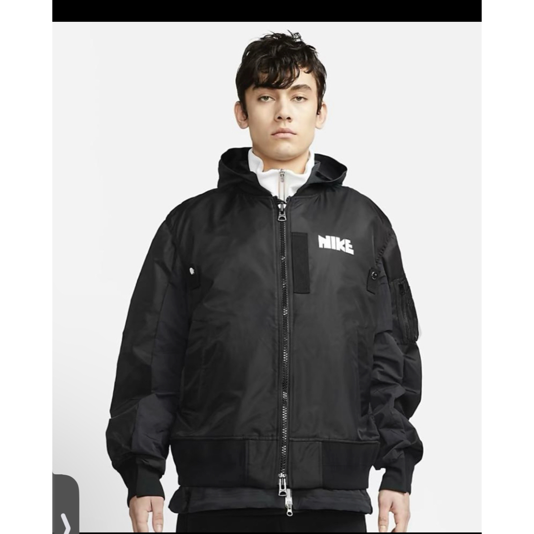 NIKE - sacai NIKE サカイ ナイキ ボンバージャケットサイズSの NIKE - sacai NIKE サカイ ナイキ ボンバージャケットサイズSの
