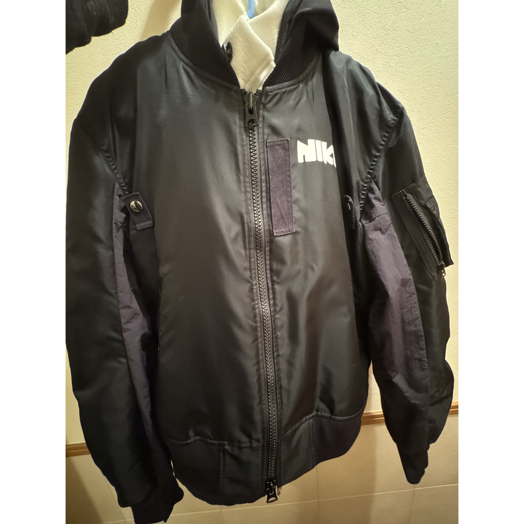 NIKE - sacai NIKE サカイ ナイキ ボンバージャケットサイズSの NIKE - sacai NIKE サカイ ナイキ ボンバージャケットサイズSの