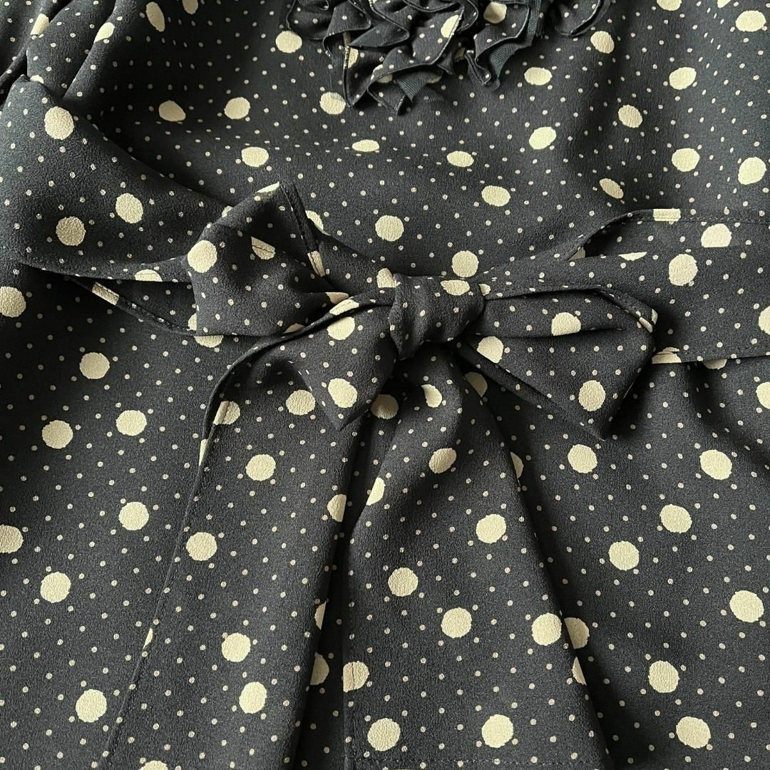 M'S GRACY - ㉚美品☆40☆エムズグレイシー 胸元フリル 腰リボン M'S GRACY - ㉚美品☆40☆エムズグレイシー 胸元フリル 腰リボン