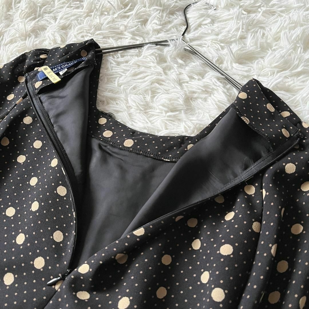 M'S GRACY - ㉚美品☆40☆エムズグレイシー 胸元フリル 腰リボン M'S GRACY - ㉚美品☆40☆エムズグレイシー 胸元フリル 腰リボン