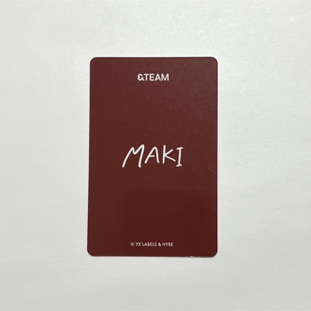 &TEAM - 2025 &TEAM CONCERT TOUR ランダムトレカ MAKIの通販 by &TEAM - 2025 &TEAM CONCERT TOUR ランダムトレカ MAKIの通販 by