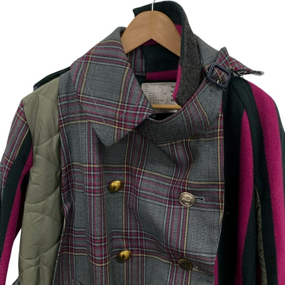 sacai - サカイ 18年製 異素材ドッキングロングコート sacai - サカイ 18年製 異素材ドッキングロングコート