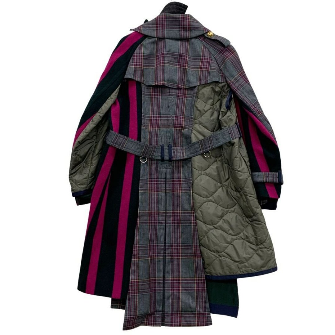 sacai - サカイ 18年製 異素材ドッキングロングコート sacai - サカイ 18年製 異素材ドッキングロングコート