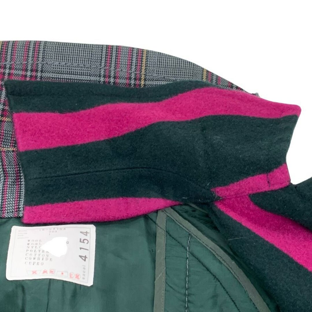 sacai - サカイ 18年製 異素材ドッキングロングコート sacai - サカイ 18年製 異素材ドッキングロングコート