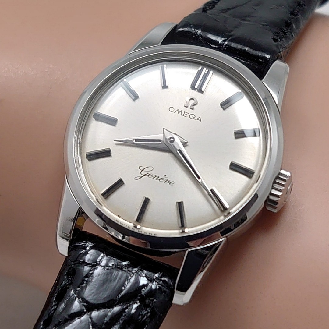 OMEGA - OH済 1960年製 オメガ ジュネーブ 筆記体ロゴ 手巻き OMEGA - OH済 1960年製 オメガ ジュネーブ 筆記体ロゴ 手巻き