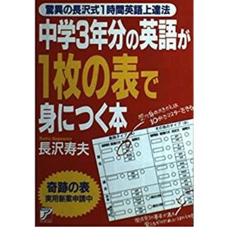 中学3年分の英語が1枚の表で身につく本—驚異の長沢式1時間英語上達法 (アスカカルチャー)(その他)