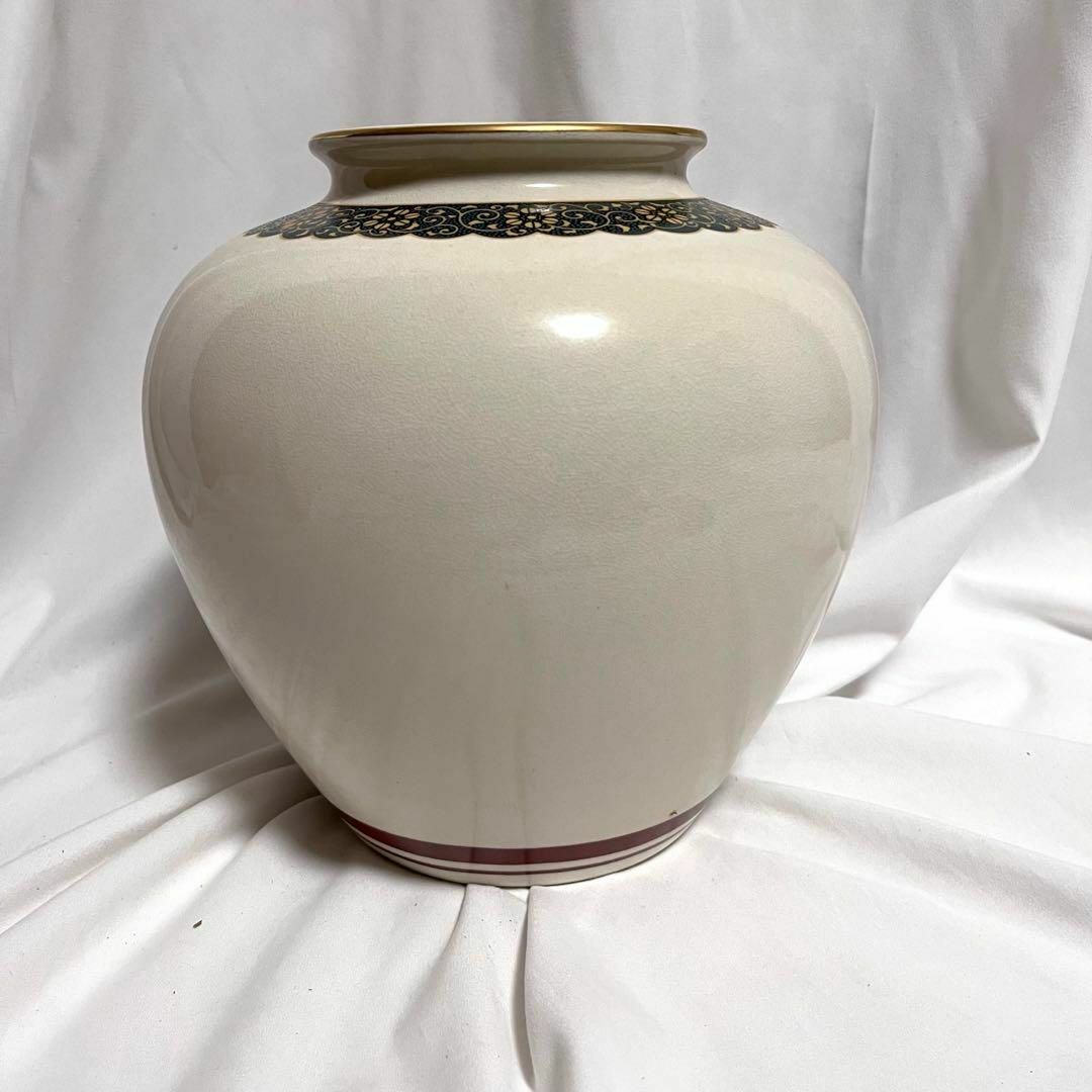 未使用 九谷焼 仙龍窯 花瓶 金彩 壺 壷 牡丹 菊 花鳥絵 花器 木 未使用 九谷焼 仙龍窯 花瓶 金彩 壺 壷 牡丹 菊 花鳥絵 花器 木