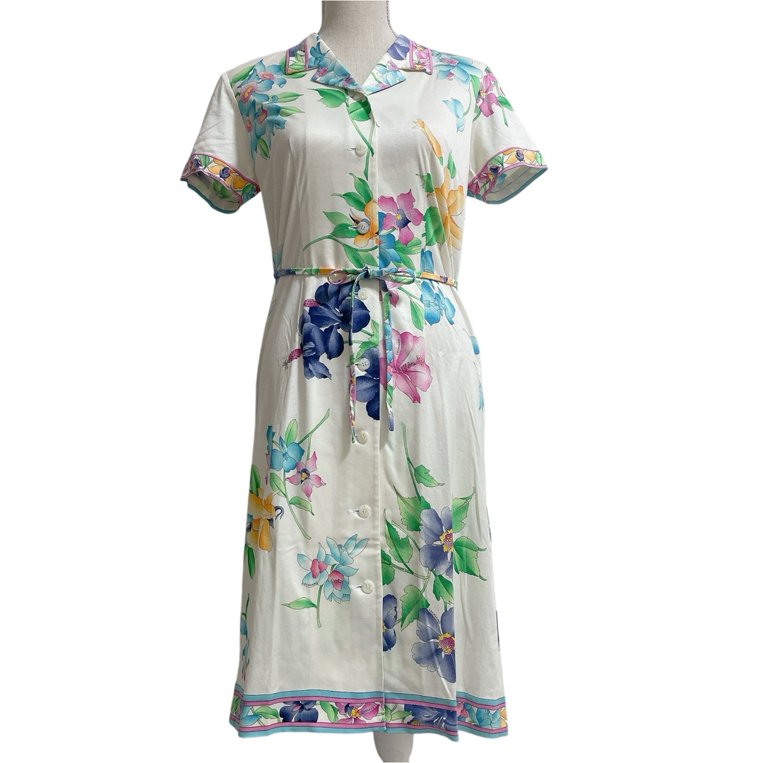 LEONARD - 美品 LEONARD レオナール シャツワンピース LEONARD - 美品 LEONARD レオナール シャツワンピース