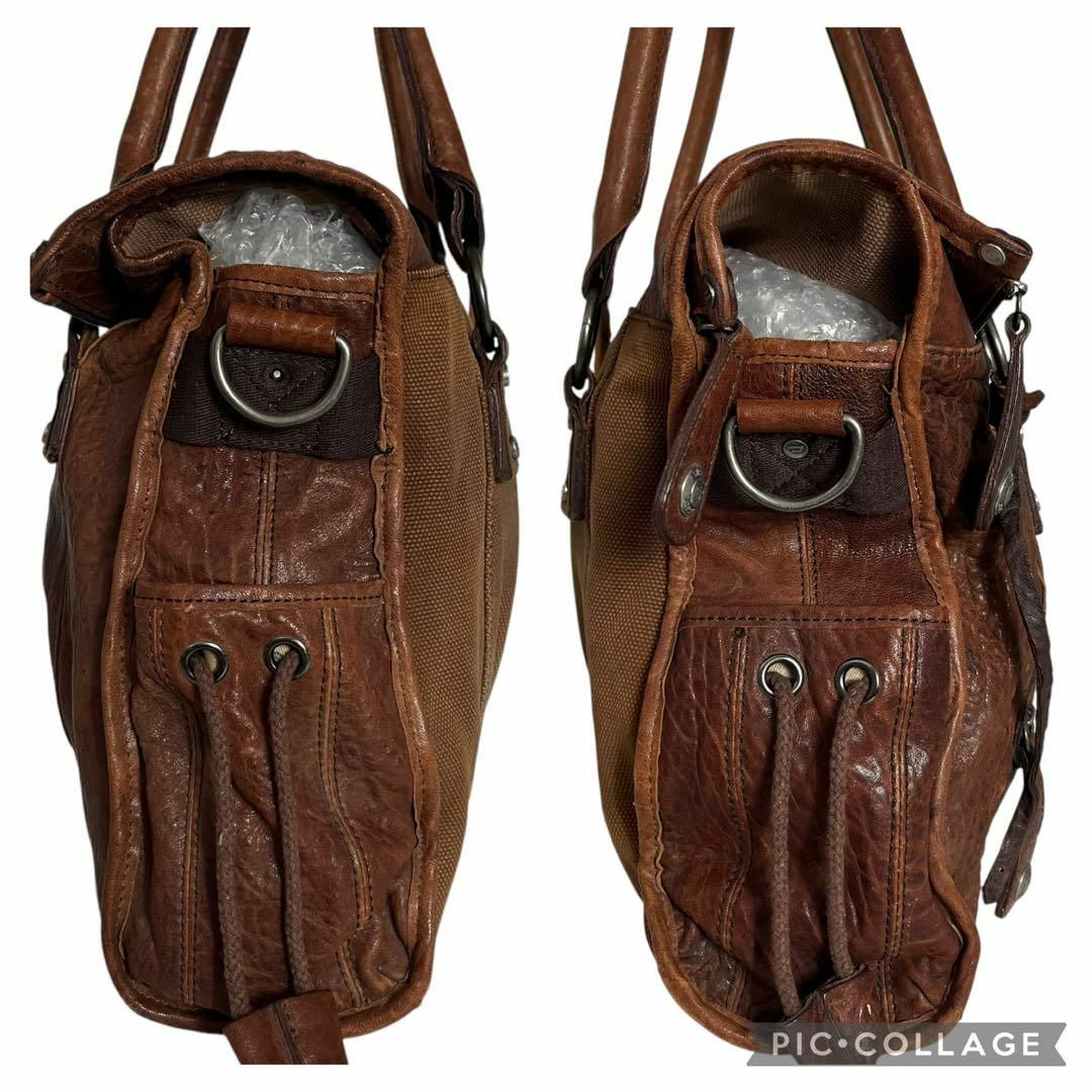 DIESEL - 美品 ディーゼル y2k 大容量 A4収納可能 トートバッグ DIESEL - 美品 ディーゼル y2k 大容量 A4収納可能 トートバッグ