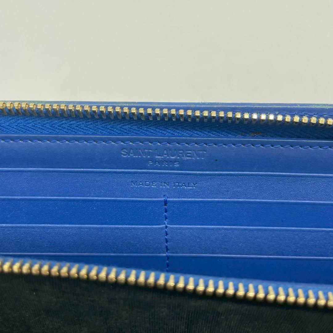 SAINT LAURENT - イヴサンローラン 長財布 ラウンドファスナー SAINT LAURENT - イヴサンローラン 長財布 ラウンドファスナー