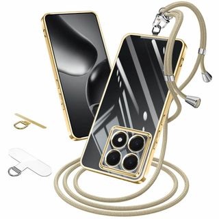 Xiaomi 14T ケース クリア ショルダー 耐衝撃 シャオミ14T スマホ(その他)
