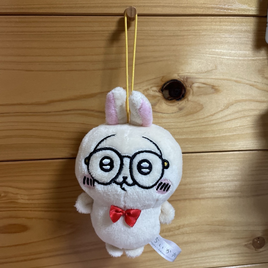 ちいかわ - ちいかわ うさぎ マスコット キーホルダー 眼鏡 約12 ちいかわ - ちいかわ うさぎ マスコット キーホルダー 眼鏡 約12