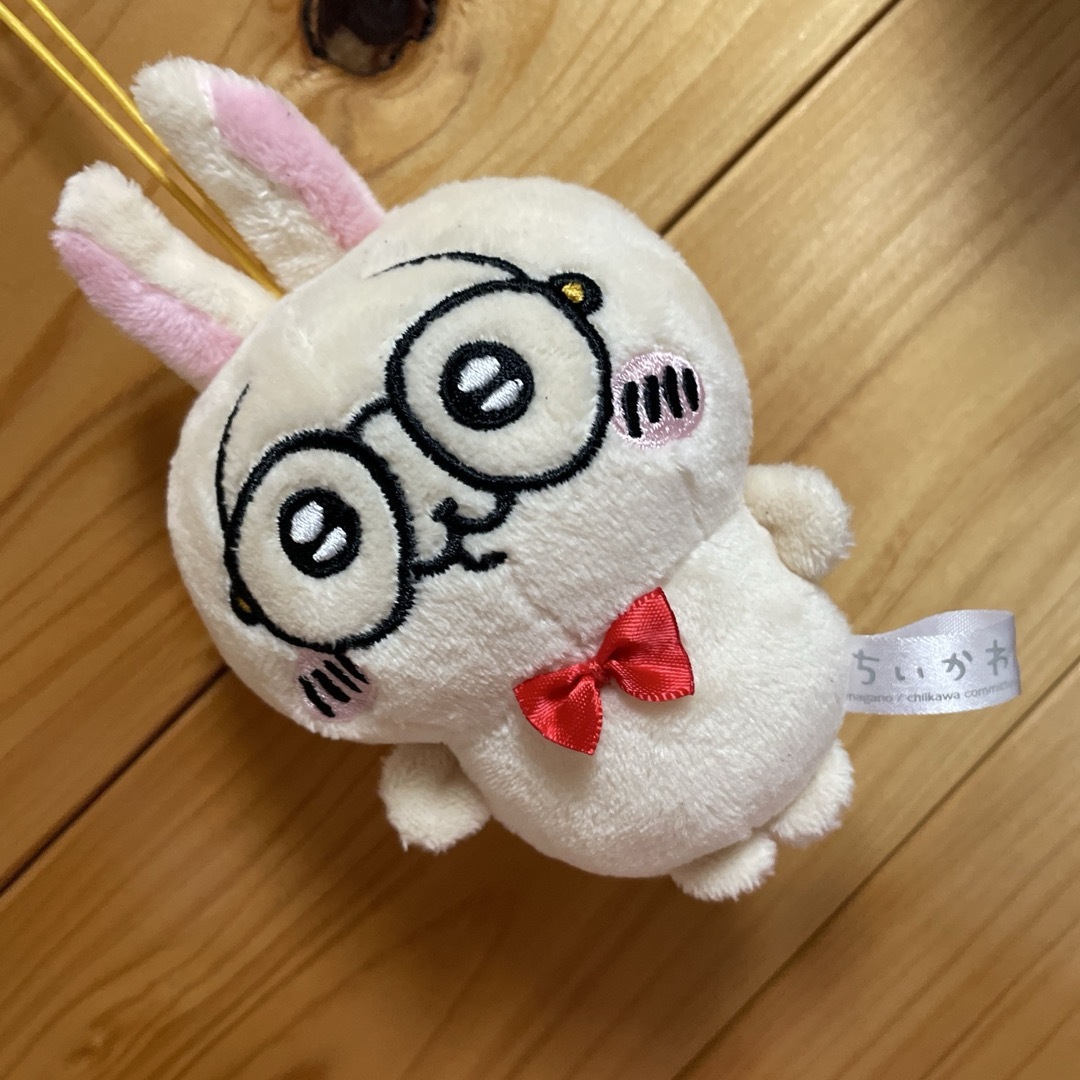 ちいかわ - ちいかわ うさぎ マスコット キーホルダー 眼鏡 約12 ちいかわ - ちいかわ うさぎ マスコット キーホルダー 眼鏡 約12