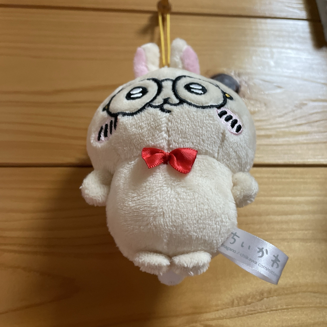 ちいかわ - ちいかわ うさぎ マスコット キーホルダー 眼鏡 約12 ちいかわ - ちいかわ うさぎ マスコット キーホルダー 眼鏡 約12