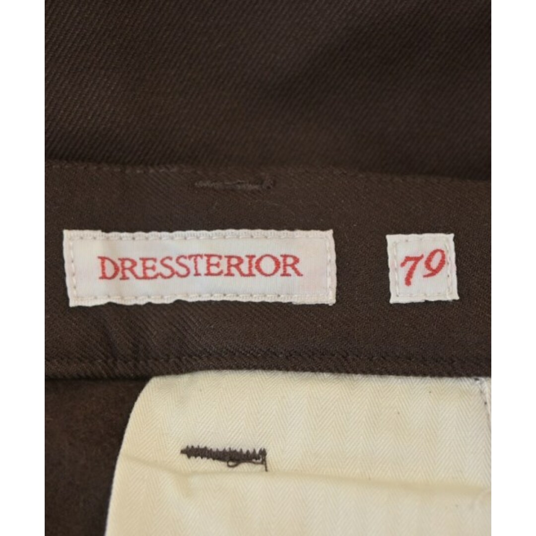 DRESSTERIOR - DRESSTERIOR ドレステリア スラックス 79(M位) 茶 DRESSTERIOR - DRESSTERIOR ドレステリア スラックス 79(M位) 茶