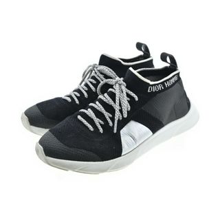 DIOR HOMME - Dior Homme スニーカー -(26cm位) 黒xシルバーx赤 DIOR HOMME - Dior Homme スニーカー -(26cm位) 黒xシルバーx赤