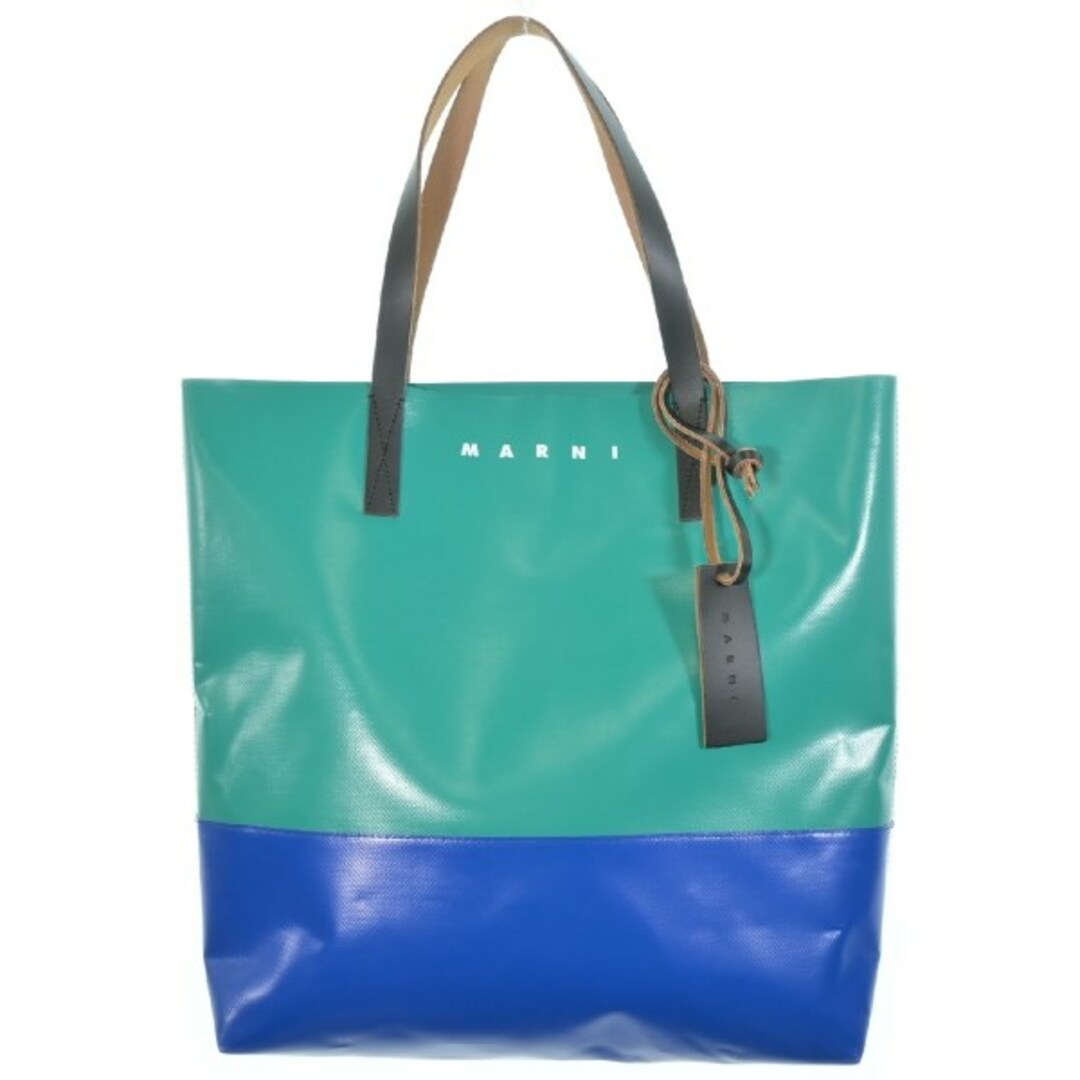 MARNI - MARNI マルニ トートバッグ - 緑x青 【古着】【中古】の MARNI - MARNI マルニ トートバッグ - 緑x青 【古着】【中古】の