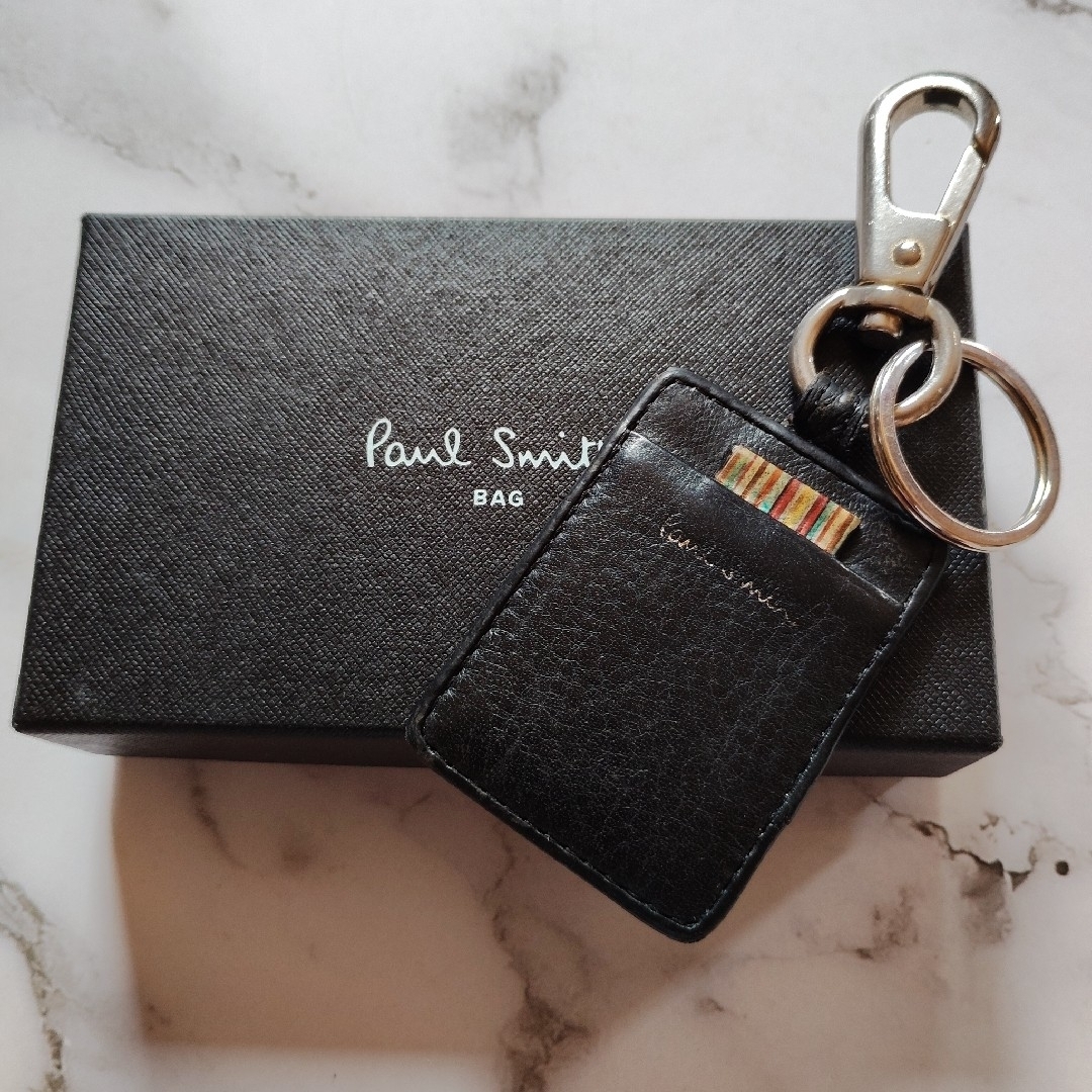 Paul Smith - ポールスミス キーホルダー マルチストライプタブ Paul Smith - ポールスミス キーホルダー マルチストライプタブ