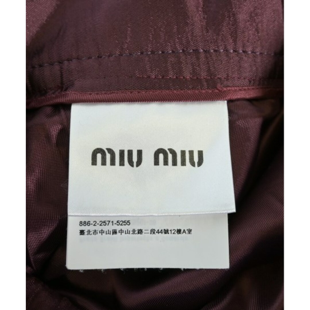 Miu Miu ミュウミュウ ひざ丈スカート 紫 2138825M0079 Miu Miu ミュウミュウ ひざ丈スカート 36(XS位) 紫 【古着】