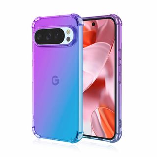 【Robinsys】対応 Pixel 9/9 Pro ケース TPU（パープルブ(その他)