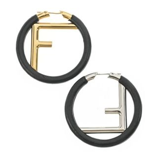 FENDI - フェンディ オーロックピアス FFロゴ ラインストーン FENDI - フェンディ オーロックピアス FFロゴ ラインストーン