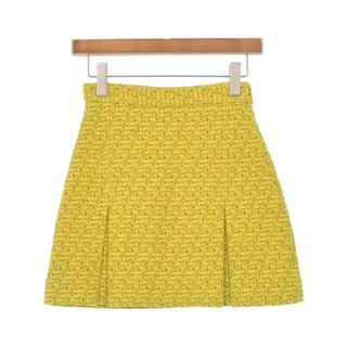 GUCCI - GUCCI グッチ ミニスカート 36(XS位) 黄x緑(ツイード GUCCI - GUCCI グッチ ミニスカート 36(XS位) 黄x緑(ツイード