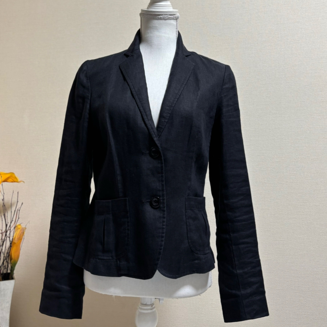 Ralph Lauren - LAUREN ラルフローレン ロゴボタン リネン100 Ralph Lauren - LAUREN ラルフローレン ロゴボタン リネン100