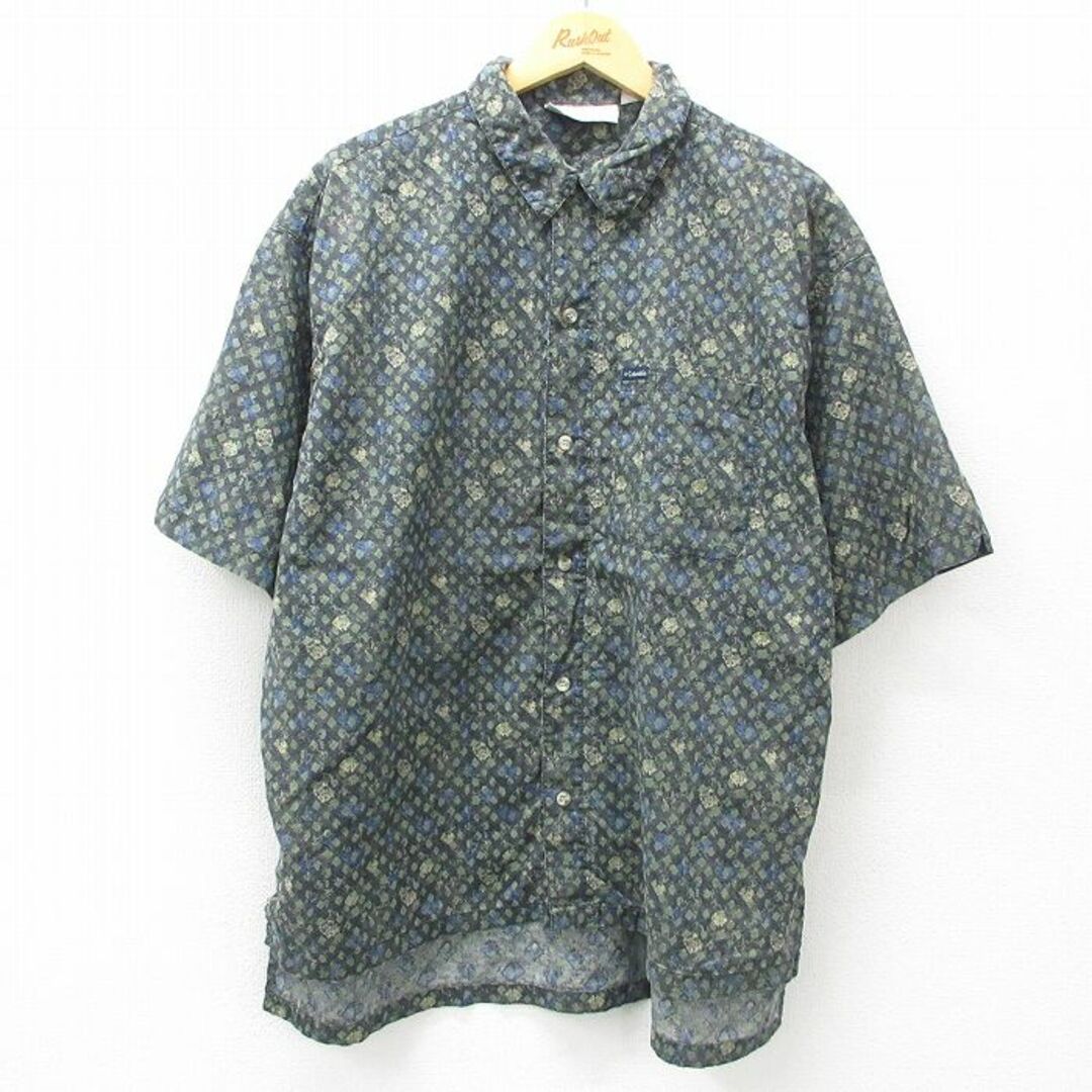 驚きの価格が実現! Columbia - XL☆古着 コロンビア COLUMBIA 半袖 シャツ メンズ 半袖シャツ