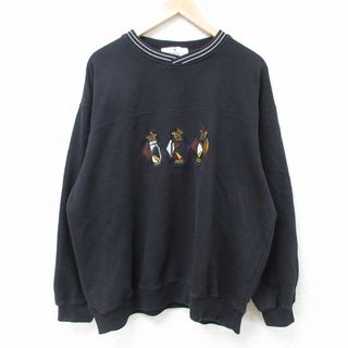 XL☆古着 長袖 スウェット メンズ 00年代 00s ゴルフ 刺繍 XL☆古着 長袖 スウェット メンズ 00年代 00s ゴルフ 刺繍