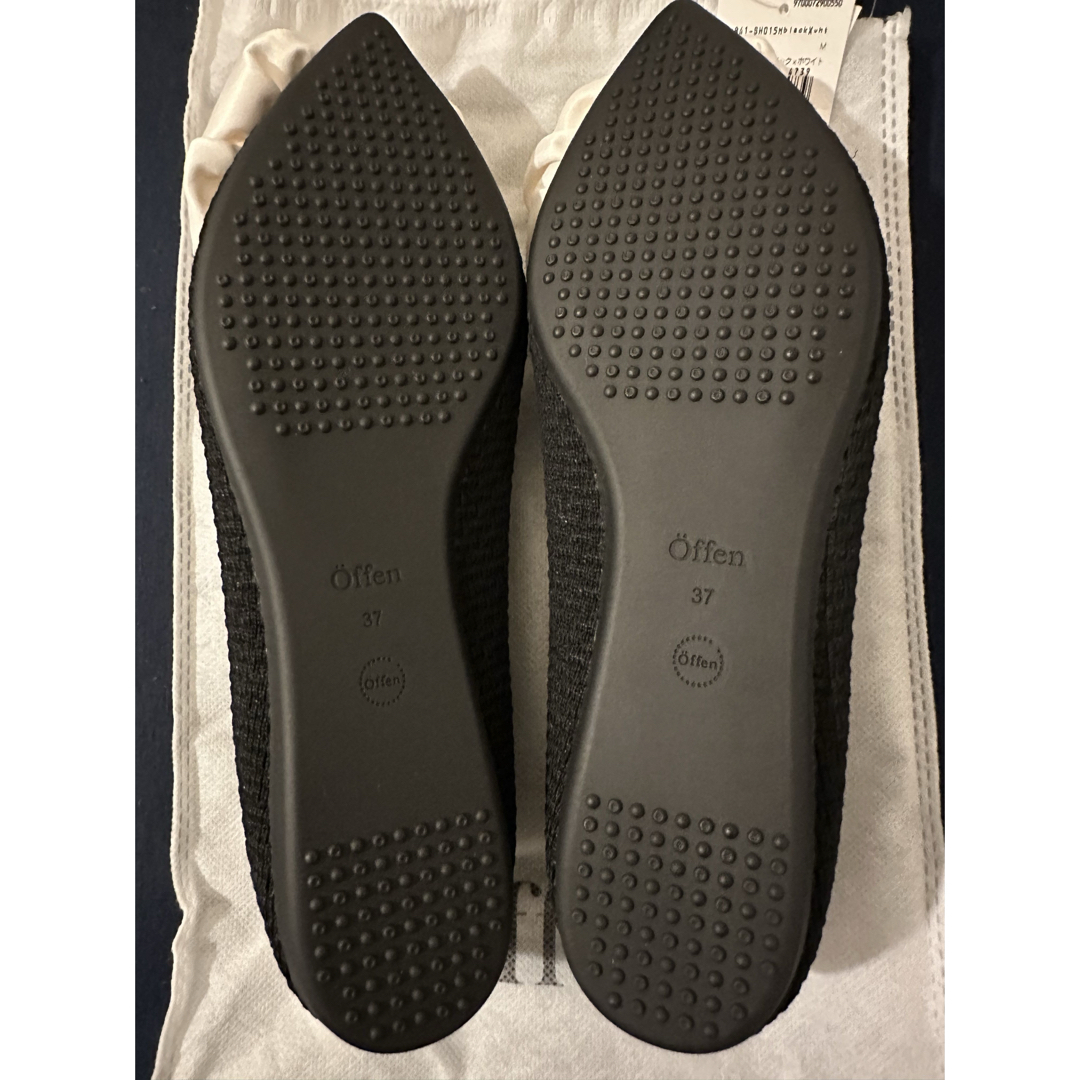新品ノベルティ付き)Bibiy×offen☆ローズモチーフフラットシューズ