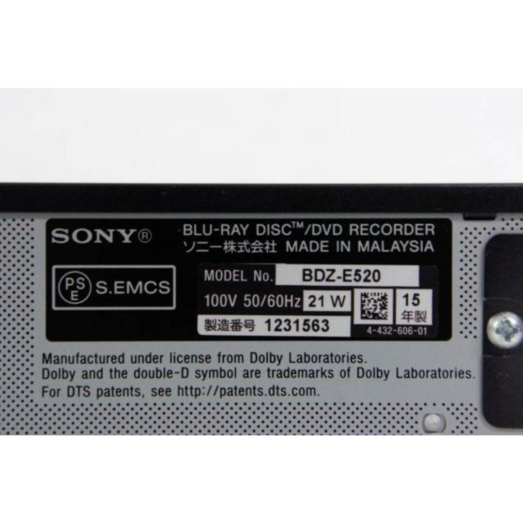 中古】SONYソニー ブルーレイレコーダー BDZ-E520 HDD500GB 中古】SONYソニー ブルーレイレコーダー BDZ-E520 HDD500GB