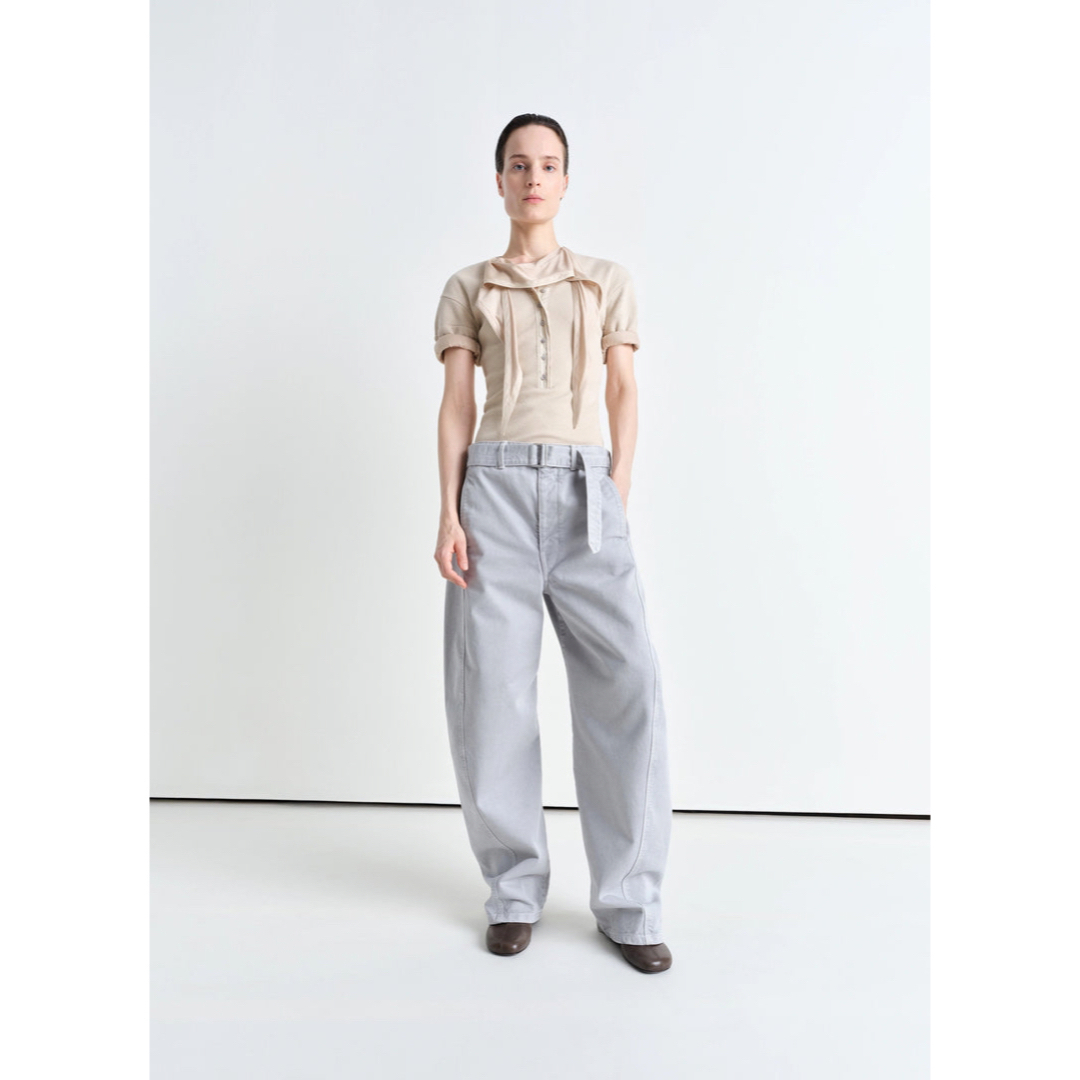 LEMAIRE - 25SS ルメール LEMAIRE ツイストベルテッドパンツ M LEMAIRE - 25SS ルメール LEMAIRE ツイストベルテッドパンツ M