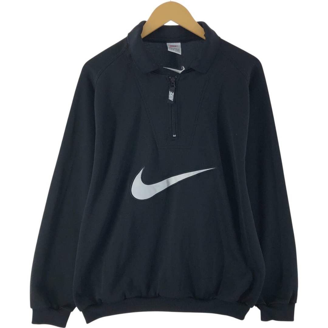 NIKE - 古着 90年代 ナイキ NIKE 襟付き ハーフジップ ジャージ NIKE - 古着 90年代 ナイキ NIKE 襟付き ハーフジップ ジャージ