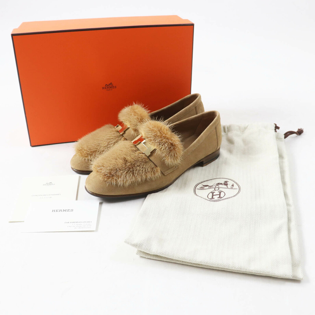 HERMES - 美品◎HERMES エルメス モカシン パリ ゴールド金具 H HERMES - 美品◎HERMES エルメス モカシン パリ ゴールド金具 H