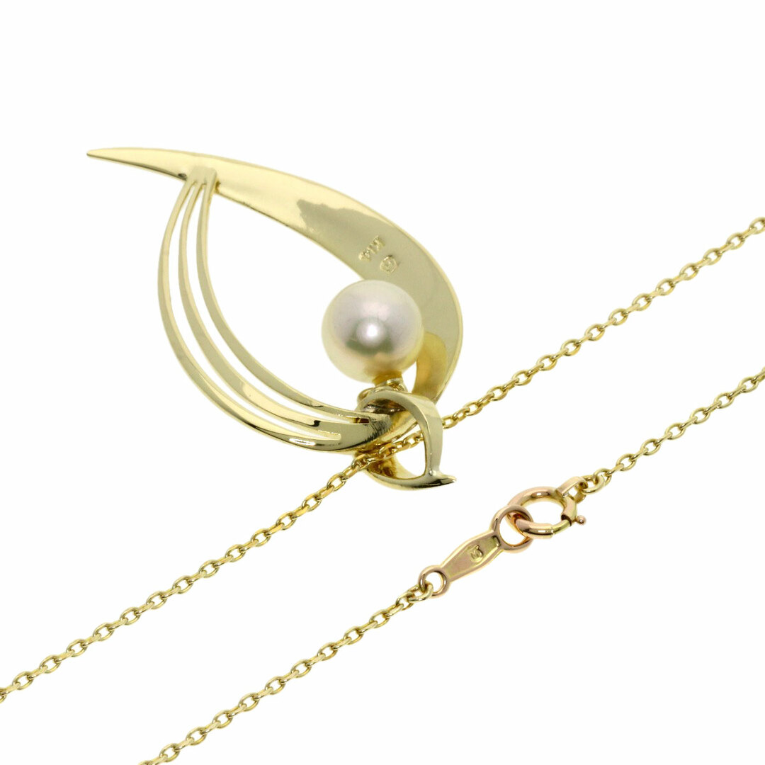 独特の上品 MIKIMOTO - MIKIMOTO パール 真珠 ネックレス K14YG レディース イエローゴールド