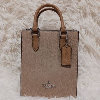 COACH - コーチ シグネチャー ミニ ハンドバッグ ポーチ 鞄 COACH - コーチ シグネチャー ミニ ハンドバッグ ポーチ 鞄