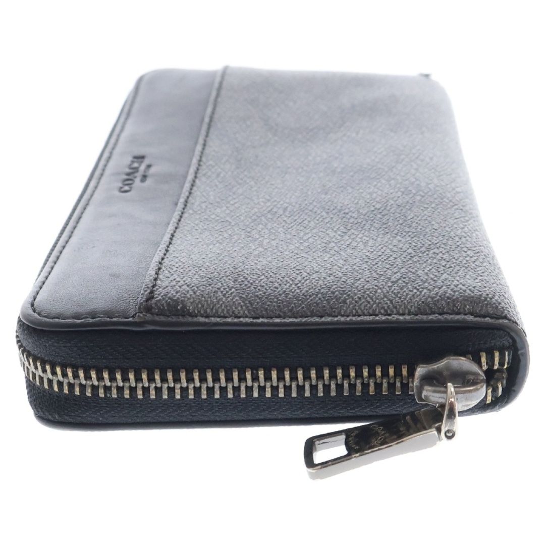 COACH - COACH コーチ シグネチャー PVCレザー ラウンドジップ COACH - COACH コーチ シグネチャー PVCレザー ラウンドジップ