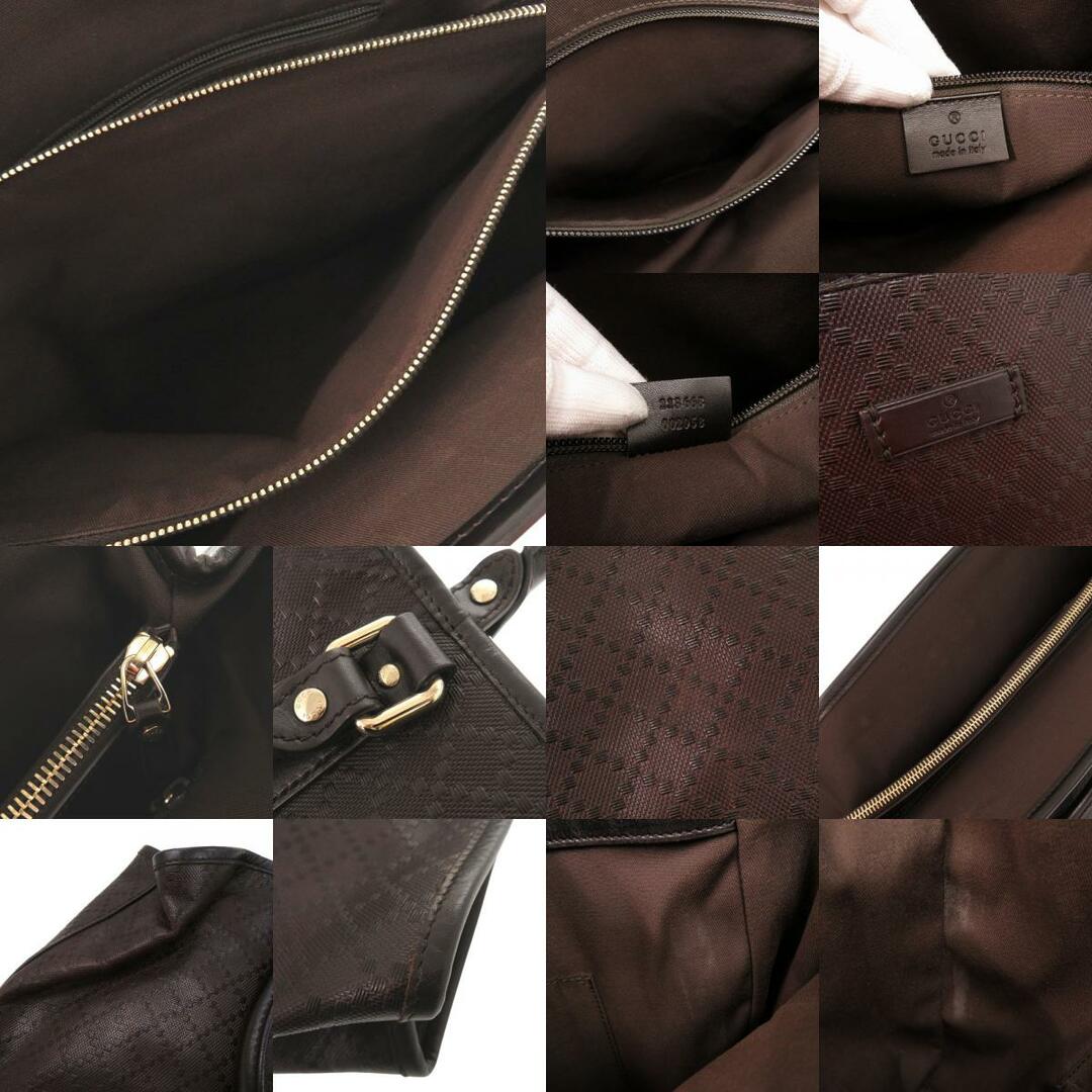 GUCCI - 美品 グッチ ディアマンテ 223668 レザー ダーク GUCCI - 美品 グッチ ディアマンテ 223668 レザー ダーク