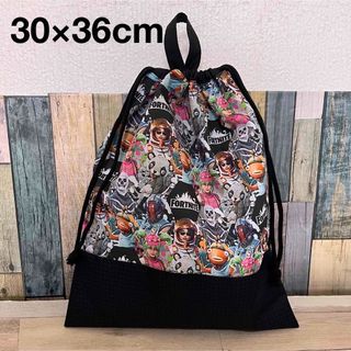 訳あり★フォートナイト★フィッシュ★大きめ巾着★体操着入れ★(外出用品)