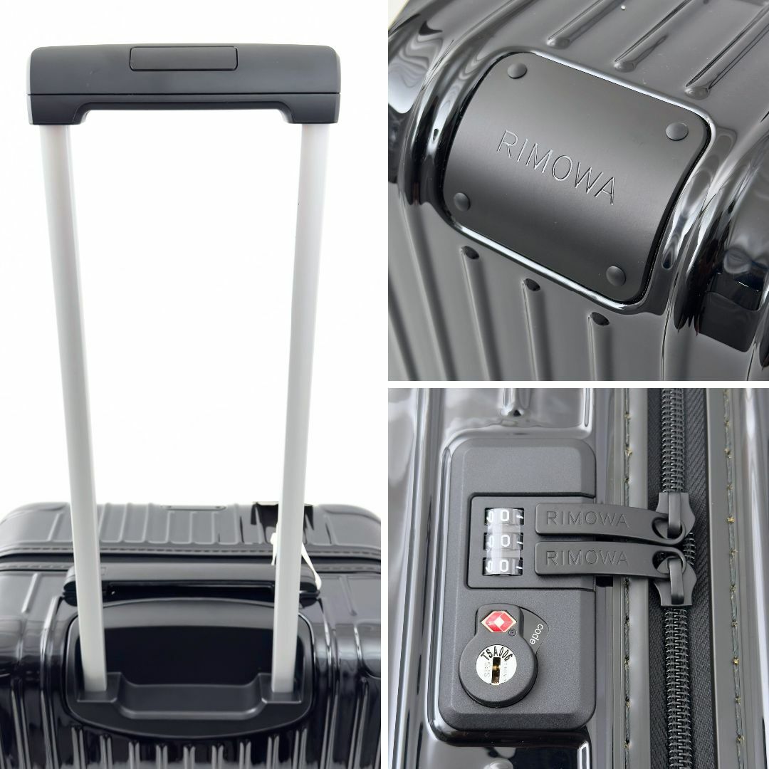 RIMOWA - 未使用級 リモワ エッセンシャルチェックインM 黒 60L RIMOWA - 未使用級 リモワ エッセンシャルチェックインM 黒 60L