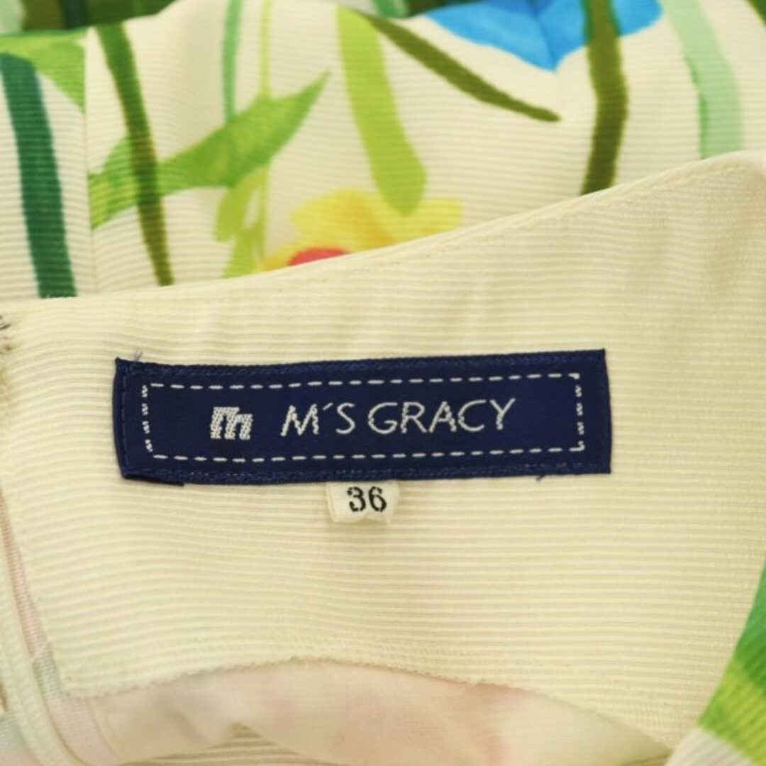 M'S GRACY - エムズグレイシー 花柄 ノースリーブワンピース M'S GRACY - エムズグレイシー 花柄 ノースリーブワンピース