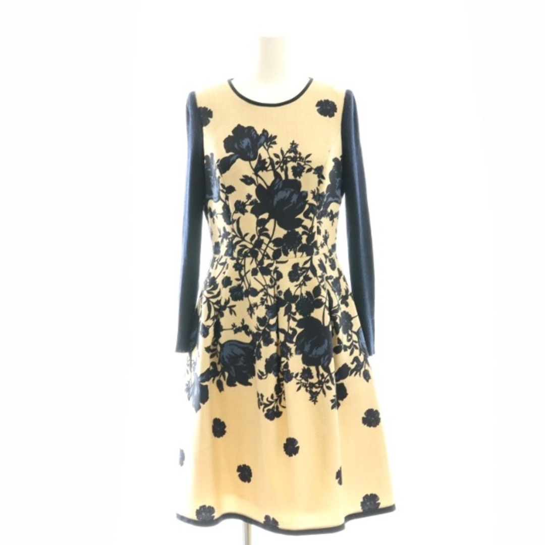 M'S GRACY - エムズグレイシー 花柄 ニット切替 ワンピース M'S GRACY - エムズグレイシー 花柄 ニット切替 ワンピース