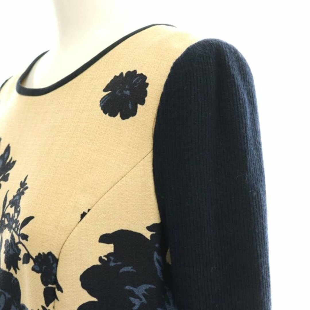 M'S GRACY - エムズグレイシー 花柄 ニット切替 ワンピース M'S GRACY - エムズグレイシー 花柄 ニット切替 ワンピース