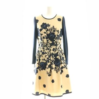M'S GRACY - エムズグレイシー 花柄 ニット切替 ワンピース M'S GRACY - エムズグレイシー 花柄 ニット切替 ワンピース
