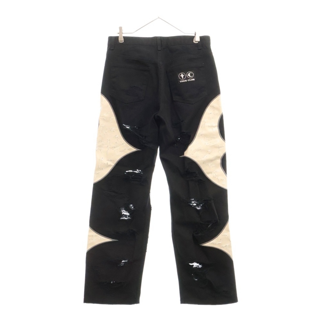 THUG CLUB サグクラブ TC LEATHER WASHING DENIM PANTS THUG CLUB サグクラブ TC LEATHER WASHING DENIM PANTS